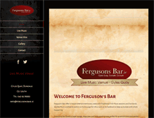 Tablet Screenshot of fergusonsbar.ie